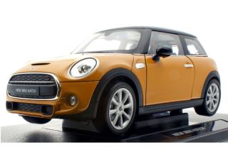 New Mini Cooper Hatch Orange  Welly 1:18