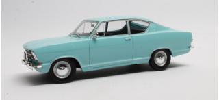 Opel Kadett B "Kiemen-Coupe" 1966 - light blue Cult Scale Models 1:18 Resinemodell (Türen, Motorhaube... nicht zu öffnen!)