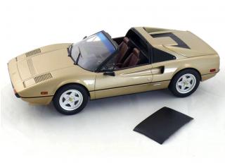 Ferrari 308 GTS Quattrovalvole oro chiaro - leather: brown \"Limited 1000 pieces\" - Sticker on the box Norev 1:18 Metallmodell (Türen/Hauben nicht zu öffnen!)