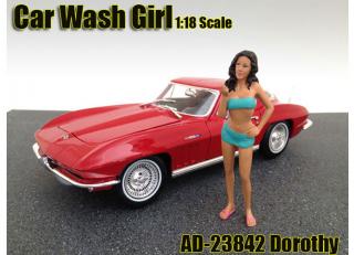 Figur Car Wash Girl "Dorothy" (Auto nicht enthalten) American Diorama 1:18