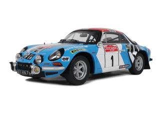 ALPINE A110 1800 BLUE JEAN-LUC THÉRIER SAN REMO 1973 OttO mobile 1:12 Resinemodell (Türen, Motorhaube... nicht zu öffnen!)