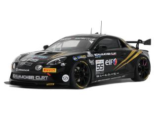 ALPINE A110 GT4 EVO BLACK P. HUTEAU/ L. HURGON GT4 EUROPEAN SERIES 2024 OttO mobile 1:18 Resinemodell (Türen, Motorhaube... nicht zu öffnen!)