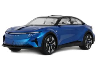 ALPINE A390 β SPECULAR BLUE 2024 OttO mobile 1:18 Resinemodell (Türen, Motorhaube... nicht zu öffnen!)