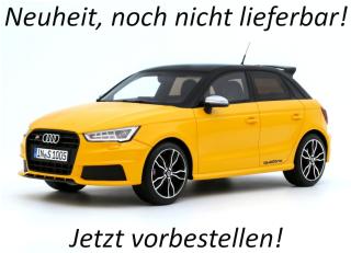 AUDI S1 SPORTBACK VEGAS YELLOW 2015 OttO mobile 1:18 Resinemodell (Türen, Motorhaube... nicht zu öffnen!) Disponible à partir de début octobre 2026