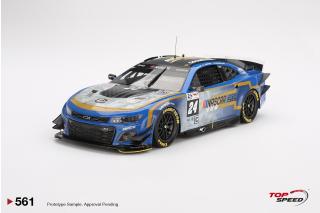 CHEVROLET CAMARO GARAGE 56 ZL1 Button/Johnson/Rockenfeller #24 HENDRICK MOTORSPORTS LE MANS 24 HRS 2023 POST-RACE WEATHERED TSM Model 1:18 Resinemodell (Türen, Motorhaube... nicht zu öffnen!)
