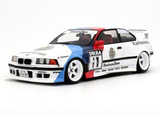 BMW E36 KHYZYL SALEEM WHITE 2024 OttO mobile 1:18 Resinemodell (Türen, Motorhaube... nicht zu öffnen!)