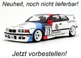 BMW E36 KHYZYL SALEEM WHITE 2024 OttO mobile 1:18 Resinemodell (Türen, Motorhaube... nicht zu öffnen!)  Lieferbar ab Ende Oktober 2025