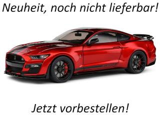 Ford Shelby Mustang Shelby GT500KR – Red / Black Stripes – 2023 S1805914 Solido 1:18 Metallmodell Lieferbar ab Juni 2026