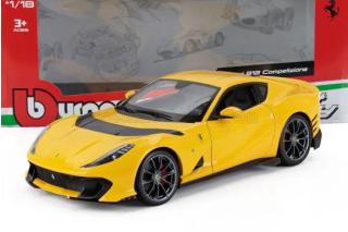 FERRARI 812 COMPETIZIONE 2021 - GIALLO MODENA Burago 1:18 Metallmodell