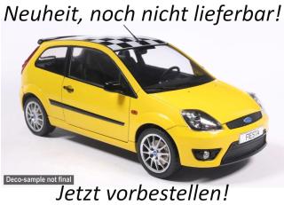 Ford Fiesta Champ, gelb, 2007 MCG 1:18 Metallmodell, Türen und Hauben nicht zu öffnen Liefertermin nicht bekannt