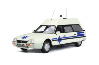 Citroën CX Break Ambulance Quasar Heuliez OttO mobile 1:18 Resinemodell (Türen, Motorhaube... nicht zu öffnen!)