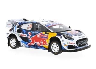 Ford Puma Rally1, Rally WM, Rally Chile, 2024, #13 G.Munster / L.Louka IXO 1:18 Metallmodell (Türen/Hauben nicht zu öffnen!) <br> Available from September 2025