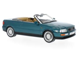 Audi Cabriolet, dunkelgrün, 1991 MCG 1:18 Metallmodell, Türen und Hauben nicht zu öffnen