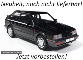 Mazda 323 4WD Turbo, schwarz, 1987 MCG 1:18 Metallmodell, Türen und Hauben nicht zu öffnen Date de parution inconnue