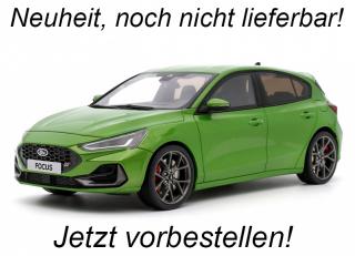 FORD FOCUS MK5 ST PHASE 2 GREEN 2022 OttOmobile 1:18 Resinemodell (Türen, Motorhaube... nicht zu öffnen!)