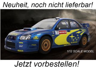 SUBARU IMPREZA (S9) WRC BLUE P. SOLBERG WALES RALLYE 2003 OttO mobile 1:12 Resinemodell (Türen, Motorhaube... nicht zu öffnen!) Available from early October 2025