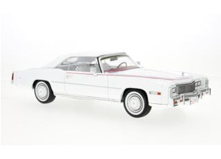 Cadillac Eldorado Convertible, weiss, 1976 MCG 1:18 Metallmodell, Türen und Hauben nicht zu öffnen