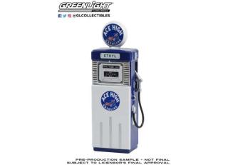 Zapfsäule 1951 Wayne 505 Gas Pump High *Vintage Gas Pumps Series 14*, blue/white Greenlight 1:18