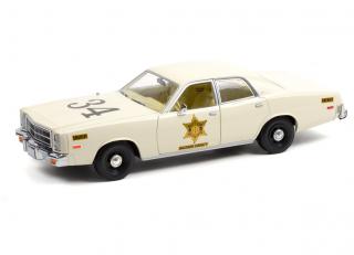Plymouth Fury 1977 Riverton Sheriff #34, white Greenlight 1:18