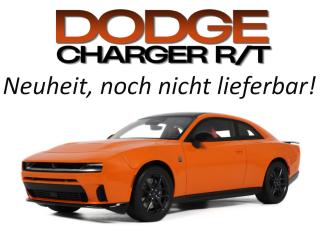 DODGE CHARGER R/T PEEL OUT ORANGE 2026 GT Spirit 1:18 Resinemodell (Türen, Motorhaube... nicht zu öffnen!) Available from early April 2027