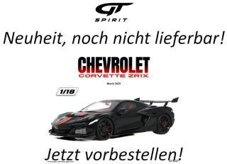CHEVROLET CORVETTE ZR1X BLACK 2025 GT Spirit 1:18 Resinemodell (Türen, Motorhaube... nicht zu öffnen!) Disponible à partir de début décembre 2026