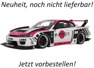 NISSAN SILVIA (S15) SUPER SILHOUETTE BY LBWORKS PINK 2025 GT Spirit 1:18 Resinemodell (Türen, Motorhaube... nicht zu öffnen!) Lieferbar ab Anfang Februar 2027