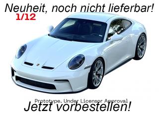 PORSCHE 992 GT3 TOURING GREY GT Spirit 1:12 Resinemodell (Türen, Motorhaube... nicht zu öffnen!)