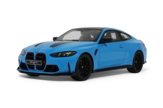 BMW M4 CS RIVIERA BLUE 2024 GT Spirit 1:18 Resinemodell (Türen, Motorhaube... nicht zu öffnen!)