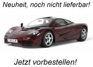 MCLAREN F1 RED 1992 GT Spirit 1:18 Resinemodell (Türen, Motorhaube... nicht zu öffnen!) Lieferbar ab Ende Dezember 2025