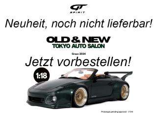 OLD & NEW Porsche TOKYO AUTO SALON GREEN 2024 GT Spirit 1:18 Resinemodell (Türen, Motorhaube... nicht zu öffnen!)  Available from early April 2026