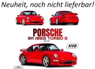 PORSCHE 911 [993] TURBO S RED 1997 GT Spirit 1:12 Resinemodell (Türen, Motorhaube... nicht zu öffnen!) Lieferbar ab Anfang August 2026