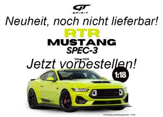 RTR Ford MUSTANG SPEC-3 YELLOW 2025 GT Spirit 1:18 Resinemodell (Türen, Motorhaube... nicht zu öffnen!)  Lieferbar ab Anfang April 2026
