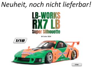 LB-WORKS RX7 LB SUPER SILHOUETTE BI-COLOR 2024 GT Spirit 1:18 Resinemodell (Türen, Motorhaube... nicht zu öffnen!) Available from early August 2026