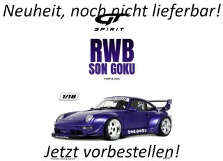 RWB Porsche 911 SON GOKU PURPLE 2024 GT Spirit 1:18 Resinemodell (Türen, Motorhaube... nicht zu öffnen!) Disponible à partir de début septembre 2026