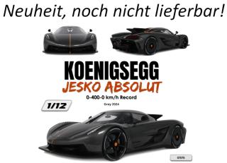 KOENIGSEGG JESKO ABSOLUT 0-400-0 KM/H RECORD GREY 2024 GT Spirit 1:12 Resinemodell (Türen, Motorhaube... nicht zu öffnen!) Disponible à partir de début juillet 2026