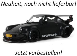 RWB Porsche 911 BLACK FLAT BLACK 2013 GT Spirit 1:18 Resinemodell (Türen, Motorhaube... nicht zu öffnen!) Lieferbar ab Anfang Januar 2027