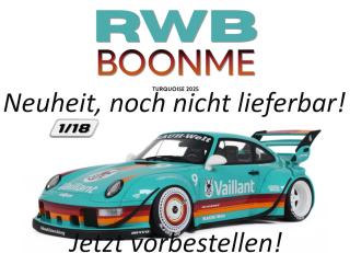 RWB Porsche 911 BOONME TURQUOISE 2025 GT Spirit 1:18 Resinemodell (Türen, Motorhaube... nicht zu öffnen!)  Lieferbar ab Anfang März 2027