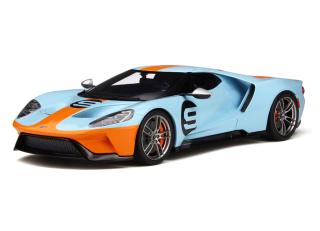 FORD GT GULF #9 Limited to: 999 pcs GT Spirit 1:18 Resinemodell (Türen, Motorhaube... nicht zu öffnen!)
