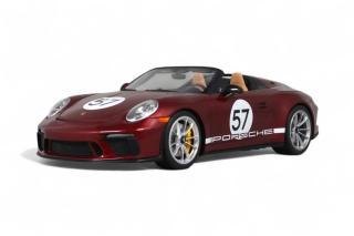 PORSCHE 911 [991.2] SPEEDSTER "HERITAGE EDITION" CHERRY METALLIC 2019 GT Spirit 1:18 Resinemodell (Türen, Motorhaube... nicht zu öffnen!)