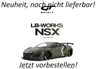 LB-WORKS NSX KAKI MATTE 2026 GT Spirit 1:18 Resinemodell (Türen, Motorhaube... nicht zu öffnen!) Disponible à partir de début octobre 2026
