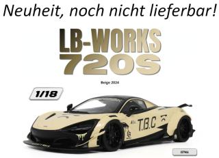 LB-WORKS 720S BEIGE 2024 GT Spirit 1:18 Resinemodell (Türen, Motorhaube... nicht zu öffnen!) Disponible à partir de début juillet 2026