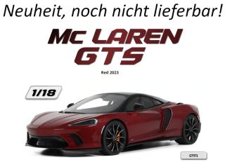 MCLAREN GTS RED 2023 GT Spirit 1:18 Resinemodell (Türen, Motorhaube... nicht zu öffnen!) Lieferbar ab Anfang August 2026