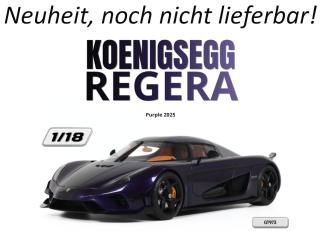 KOENIGSEGG REGERA PURPLE 2025 GT Spirit 1:18 Resinemodell (Türen, Motorhaube... nicht zu öffnen!) Lieferbar ab Anfang August 2026