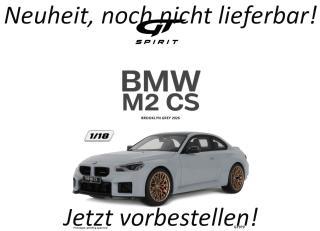 BMW M2 CS BROOKLYN GREY 2026 GT Spirit 1:18 Resinemodell (Türen, Motorhaube... nicht zu öffnen!) Disponible à partir de début octobre 2026