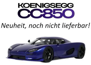 KOENIGSEGG CC850 BLUE 2025 GT Spirit 1:18 Resinemodell (Türen, Motorhaube... nicht zu öffnen!) Disponible à partir de début avril 2027