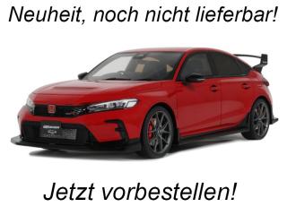 HONDA CIVIC TYPE R FL5 MUGEN RALLYE RED R513 2024 OttO mobile 1:18 Resinemodell (Türen, Motorhaube... nicht zu öffnen!) Disponible à partir de fin juillet 2025