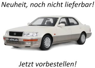 Lexus LS 400 Diamond White Pearl 051 1992 OttO mobile 1:18 Resinemodell (Türen, Motorhaube... nicht zu öffnen!)  Available from early October 2026