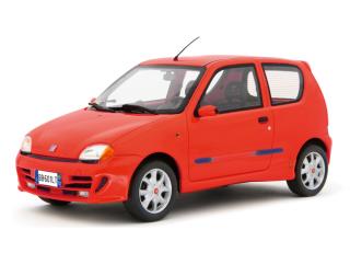 Fiat Seicento Sporting Abarth 1998 Rosso Laudoracing 1:18 Resinemodell (Türen, Motorhaube... nicht zu öffnen!)