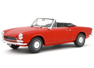 Fiat 124 Sport Spider AS (1438 cc.) 1968 Rosso Laudoracing 1:18 Resinemodell (Türen, Motorhaube... nicht zu öffnen!)