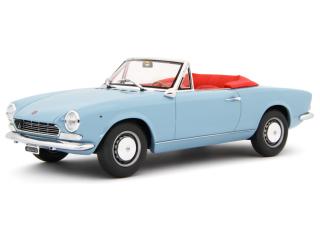 Fiat 124 Sport Spider AS (1438 cc.) 1968 Blu chiaro Laudoracing 1:18 Resinemodell (Türen, Motorhaube... nicht zu öffnen!)